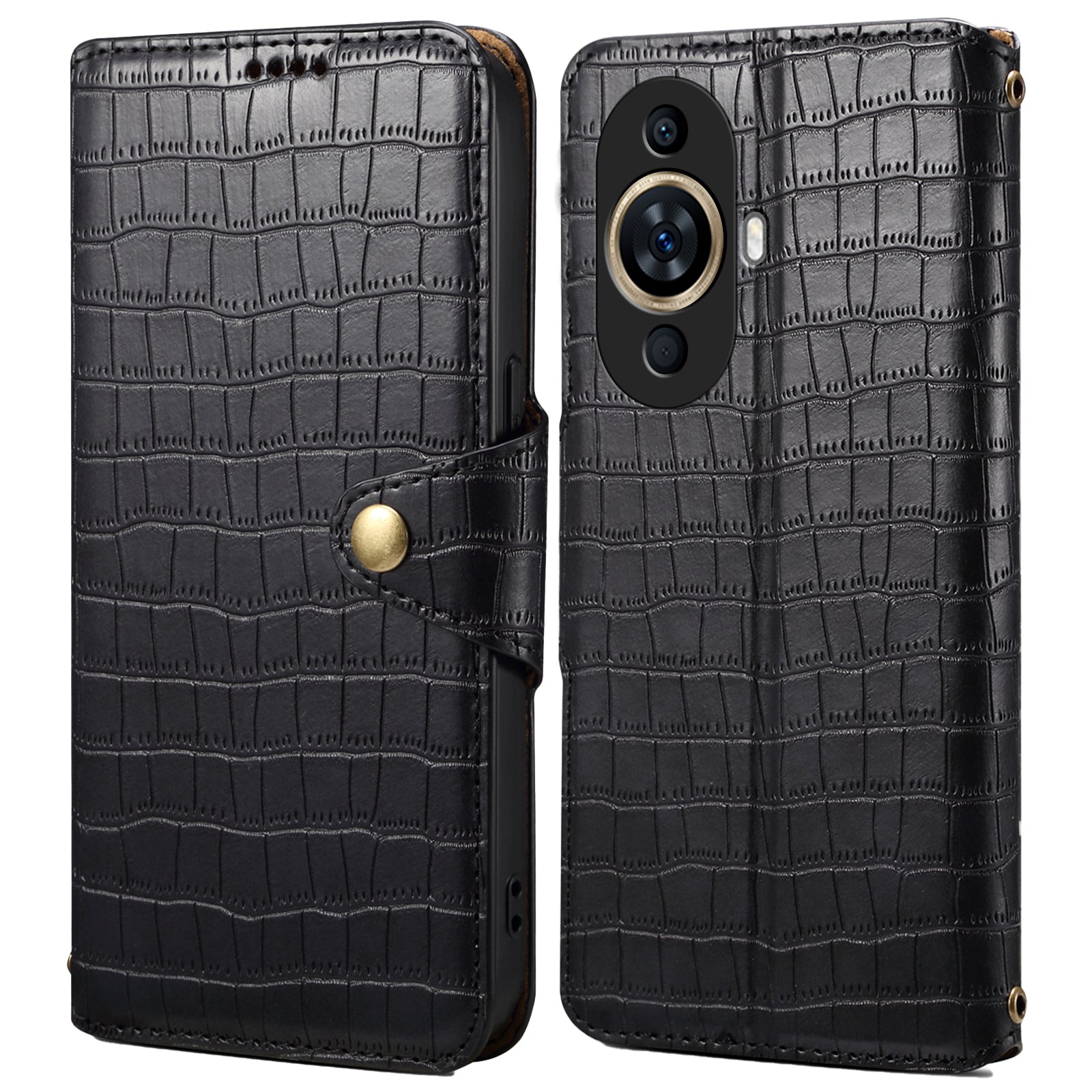 Leather Case for Huawei nova 11 / nova 12s 4G / nova 12 Lite 4G Bump Proof Crocodile Texture Wallet Phone Cover Leather Case for Huawei nova 11 / nova 12s 4G / nova 12 Lite 4G Bump Proof Crocodile Texture Wallet Phone Cover